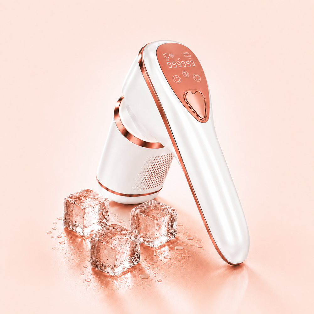 IPL ice cooling hair removal device