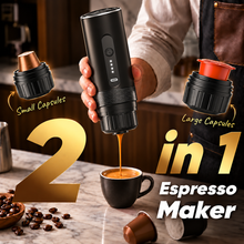 Self Heating Portable Espresso Coffee Maker 2in1