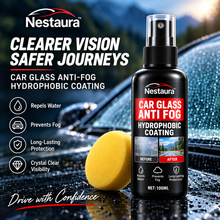 NESTAURA™ Car Glass Anti-Fog & Hydrophobic Nano-Coating Spray – Rain Repellent (100ml)