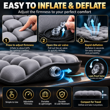 Flocking Inflatable Mattress with Air Valve - Portable Single Air Bed for Camping & Home Use