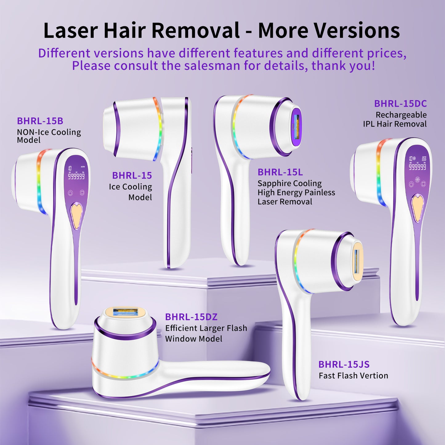 Laser Hair Removal Handset – IPL At‑Home Permanent Hair Reduction Device