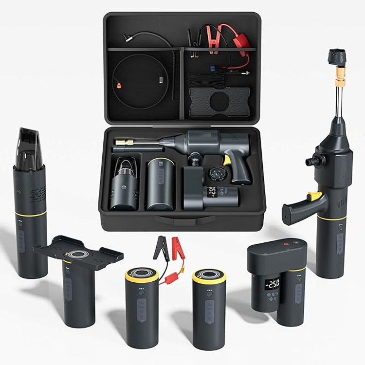 Portable Auto Kit 12V 10000Mah Car Jump Starter With Vacuum Cleaner