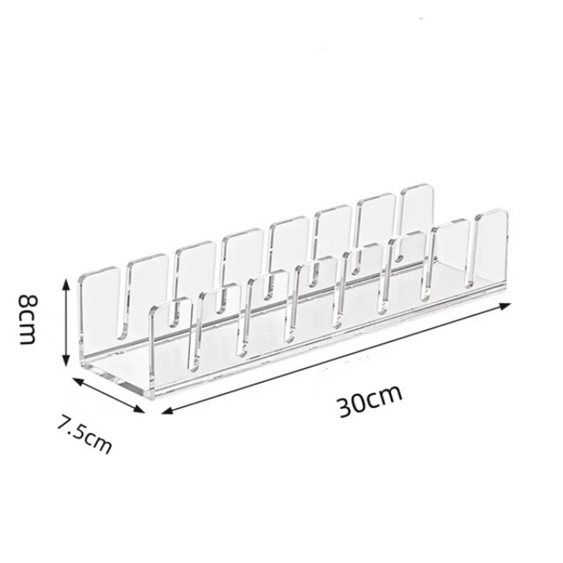Acrylic Cap Storage Rack with Slots Baseball Cap Display Stand