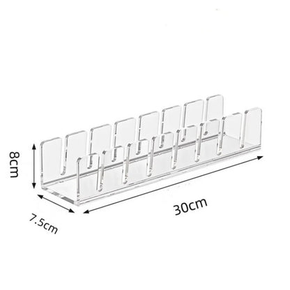 Acrylic Cap Storage Rack with Slots Baseball Cap Display Stand