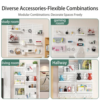 No-Holes Home Organization | This Wall Pegboard Displays
