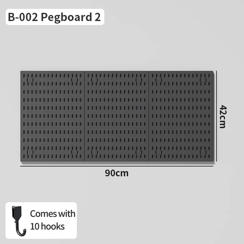 No-Holes Home Organization | This Wall Pegboard Displays