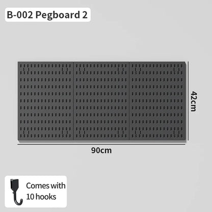 No-Holes Home Organization | This Wall Pegboard Displays