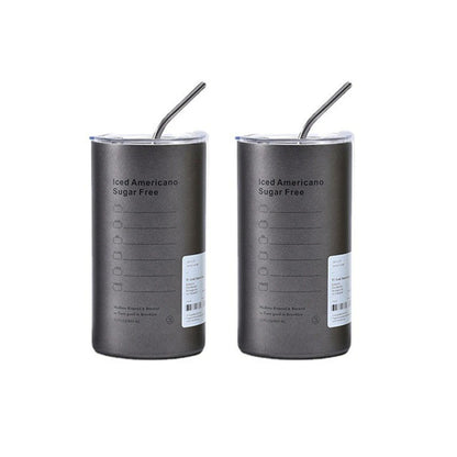 600ml Thermos Portable Stainless Steel Coffee Cup Thermos Bottle