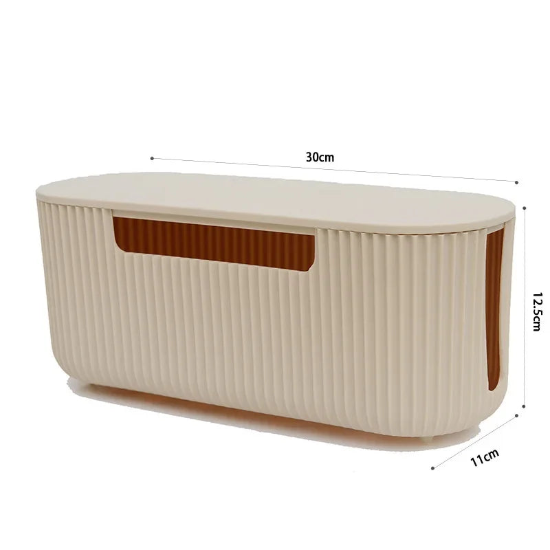 Cable Storage Box Desktop Power Strip Storage Box Dustproof