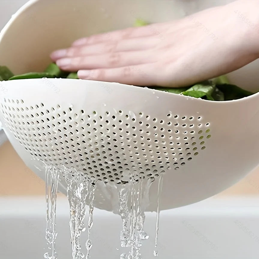 1 Piece of Rice Drainage Basket Rice Filter Fruit and Vegetable