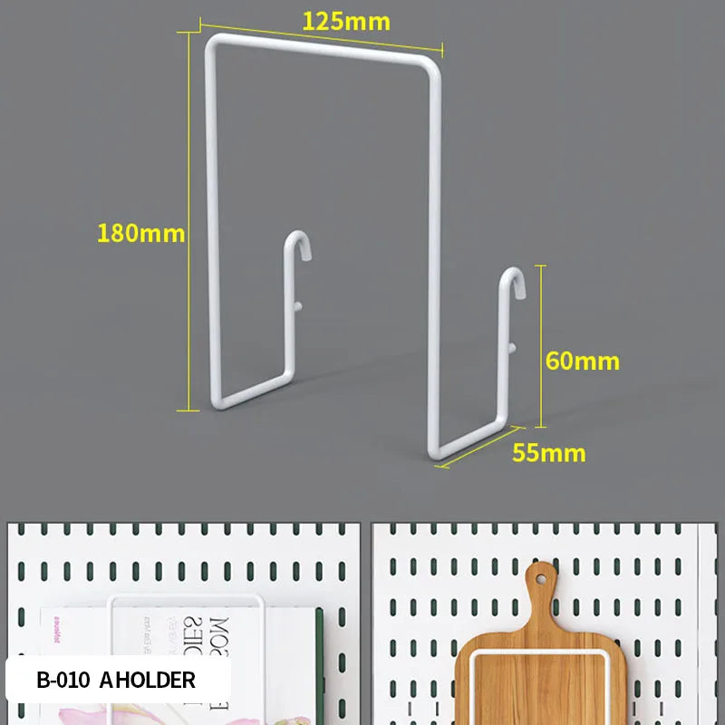 No-Holes Home Organization | This Wall Pegboard Displays