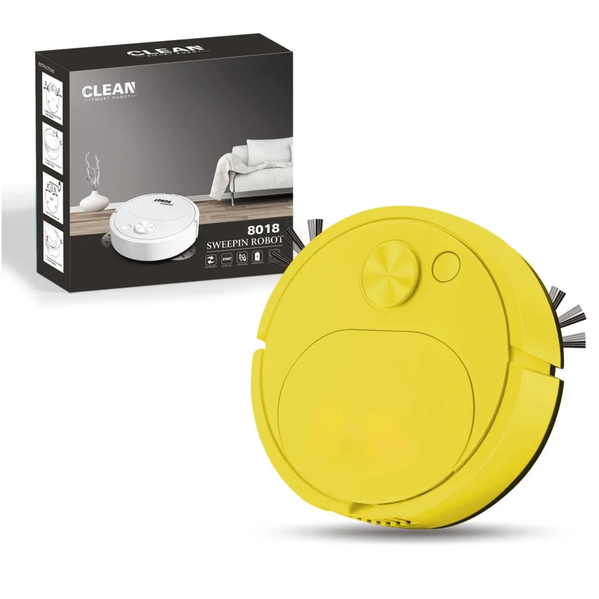 Sweeping Robot Vacuum Cleaner Mopping 3 In 1 Smart Wireless