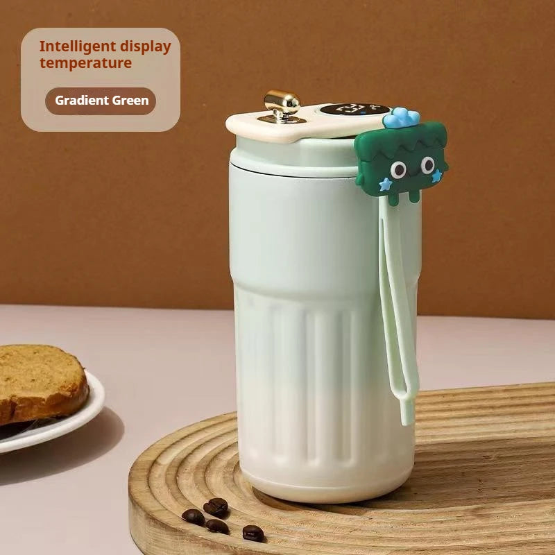 Stainless Steel Thermo Water Bottle LED Temperature Display Coffee