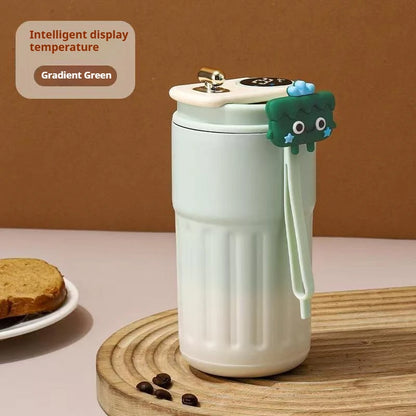 Stainless Steel Thermo Water Bottle LED Temperature Display Coffee