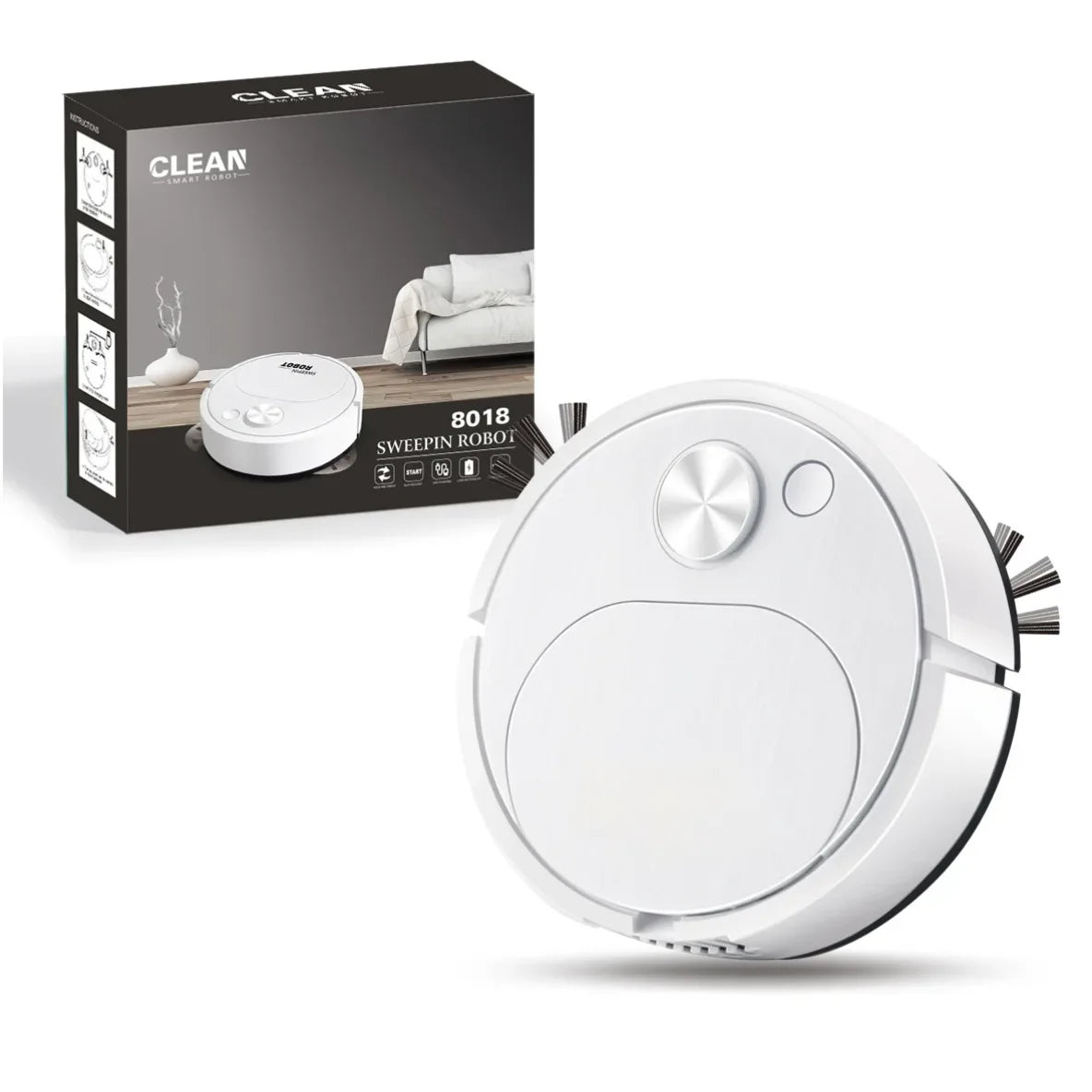 Sweeping Robot Vacuum Cleaner Mopping 3 In 1 Smart Wireless