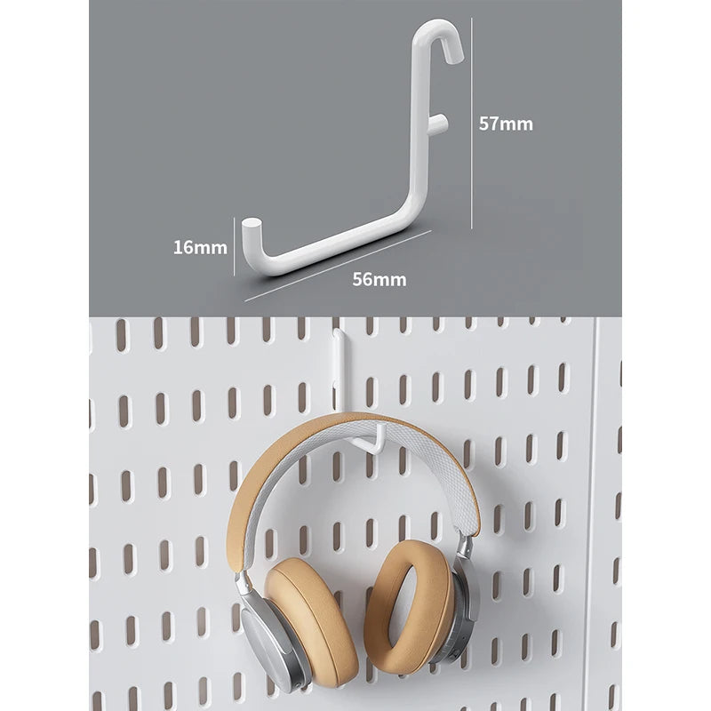 No-Holes Home Organization | This Wall Pegboard Displays