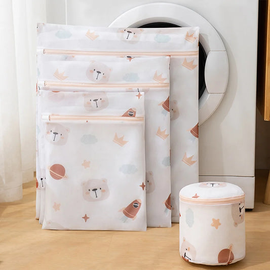 Laundry Bags Dirty Clothes Organize Pouch Cute Print Washing
