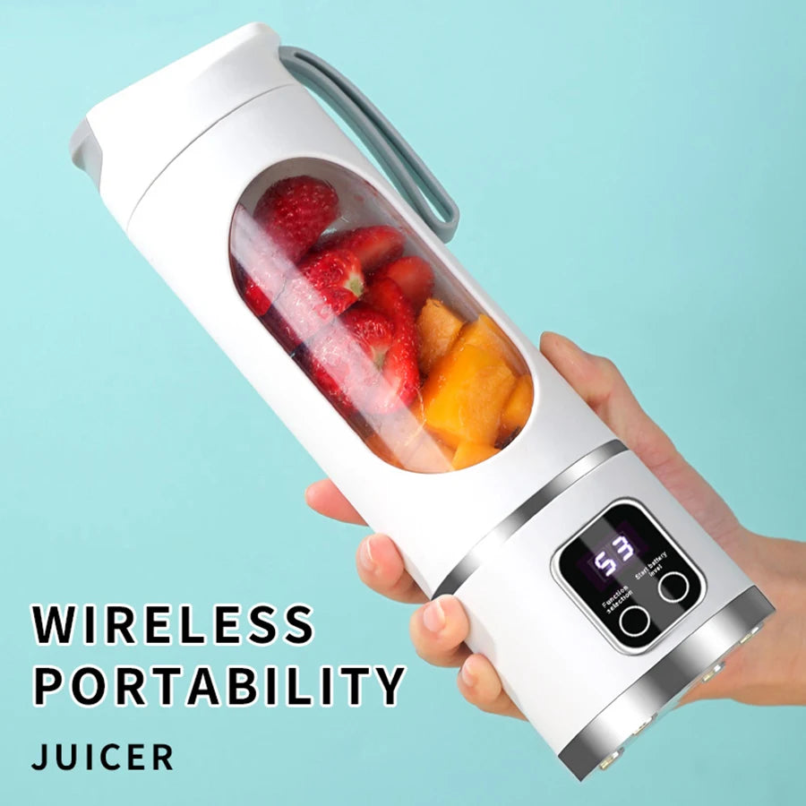 Portable USB Rechargeable Personal Blender – Stainless Steel Blades