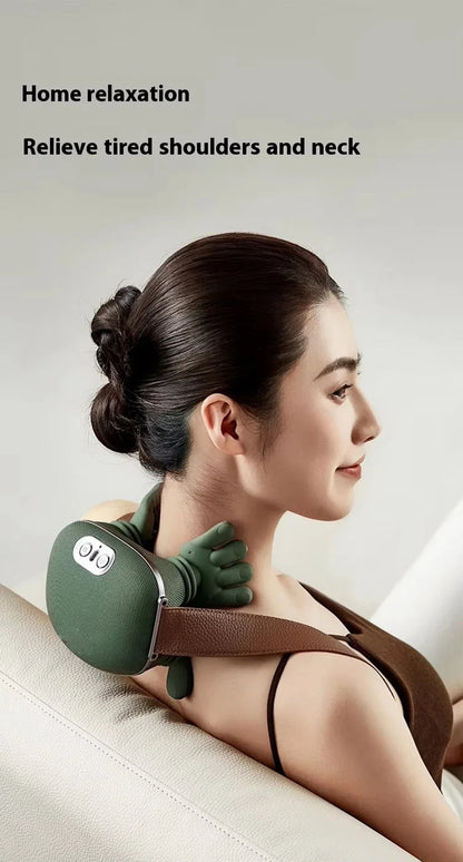 Automatic Neck & Shoulder Massager – Deep Tissue Finger Pressure Relief
