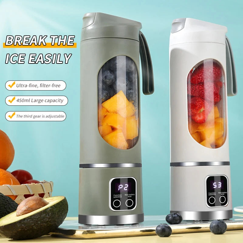 Portable USB Rechargeable Personal Blender – Stainless Steel Blades