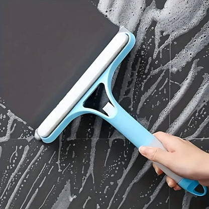 Non-Slip Blue Window Squeegee - Multi-Purpose Wiper for Home