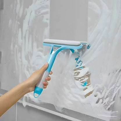 Non-Slip Blue Window Squeegee - Multi-Purpose Wiper for Home