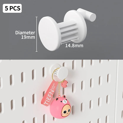 No-Holes Home Organization | This Wall Pegboard Displays