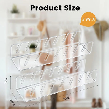 Acrylic Cap Storage Rack with Slots Baseball Cap Display Stand