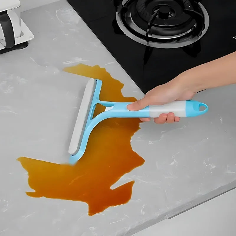 Non-Slip Blue Window Squeegee - Multi-Purpose Wiper for Home