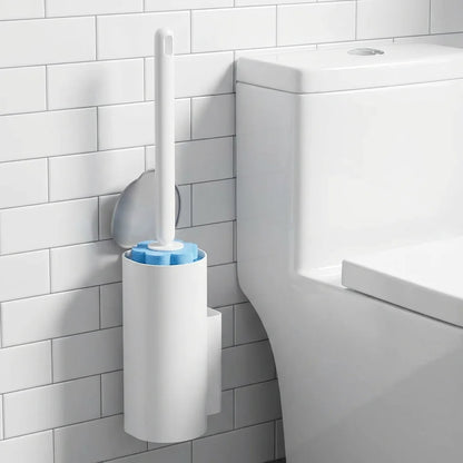 Disposable Toilet Brush with Holder Set - Hygienic Toilet Cleaning
