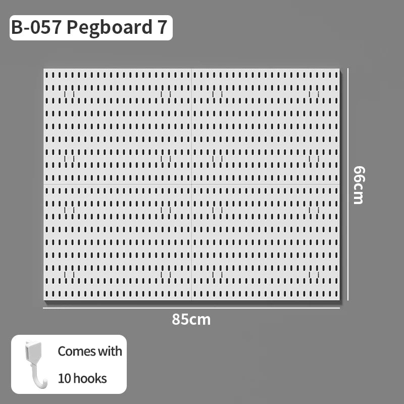 No-Holes Home Organization | This Wall Pegboard Displays