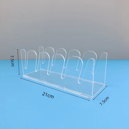 Acrylic Cap Storage Rack with Slots Baseball Cap Display Stand