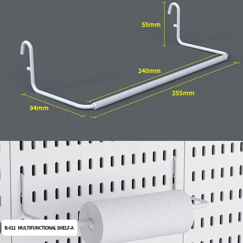 No-Holes Home Organization | This Wall Pegboard Displays