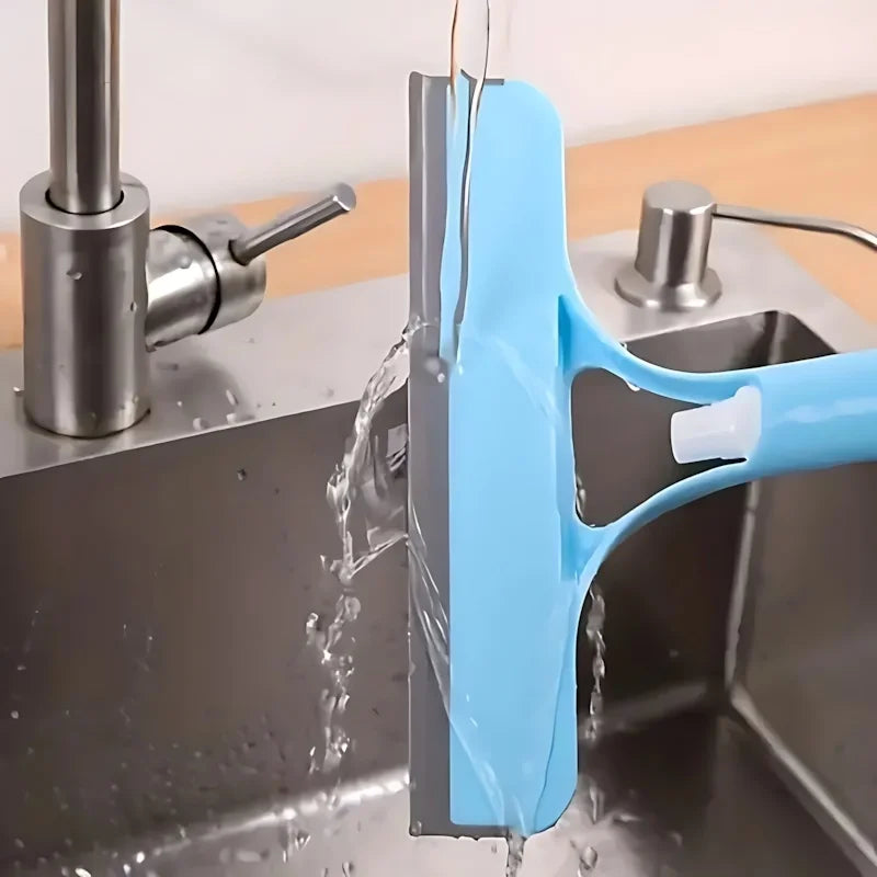 Non-Slip Blue Window Squeegee - Multi-Purpose Wiper for Home