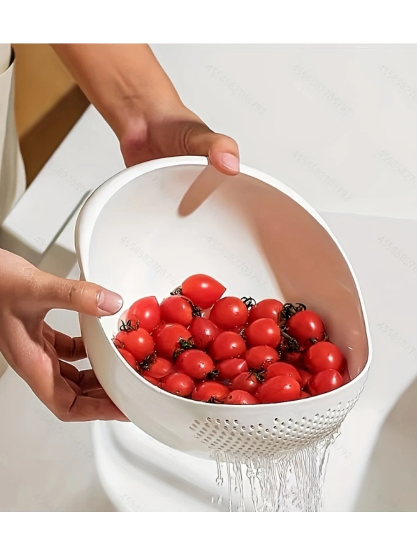 1 Piece of Rice Drainage Basket Rice Filter Fruit and Vegetable