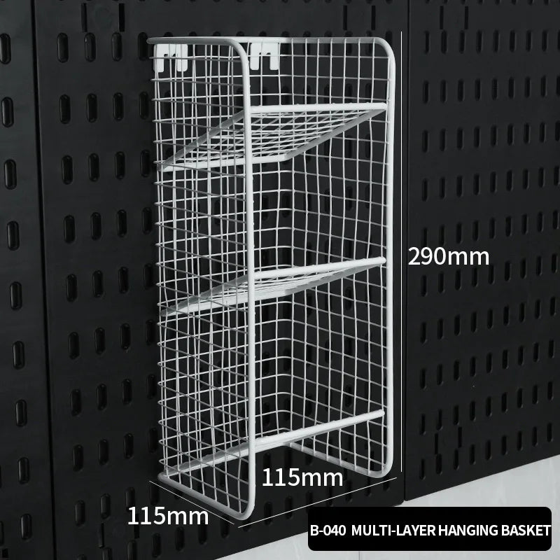 No-Holes Home Organization | This Wall Pegboard Displays