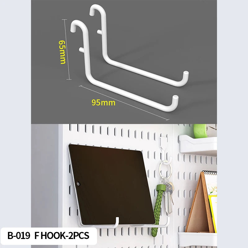 No-Holes Home Organization | This Wall Pegboard Displays