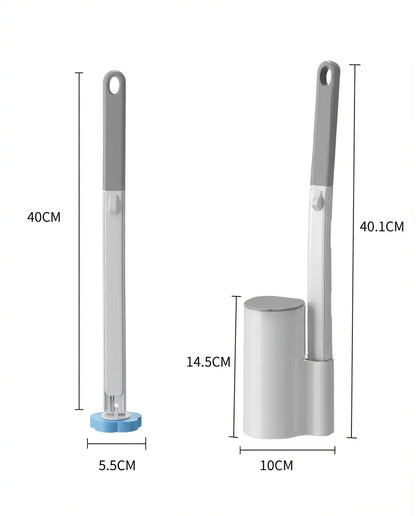 Disposable Toilet Brush with Holder Set - Hygienic Toilet Cleaning