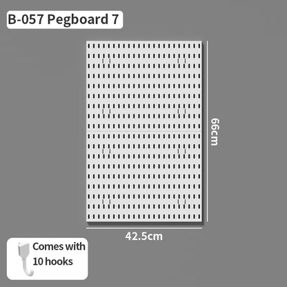 No-Holes Home Organization | This Wall Pegboard Displays