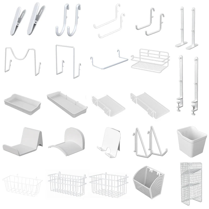 No-Holes Home Organization | This Wall Pegboard Displays