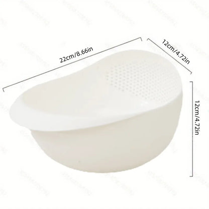 1 Piece of Rice Drainage Basket Rice Filter Fruit and Vegetable