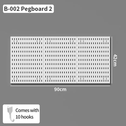 No-Holes Home Organization | This Wall Pegboard Displays