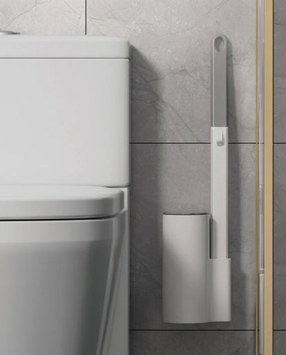 Disposable Toilet Brush with Holder Set - Hygienic Toilet Cleaning