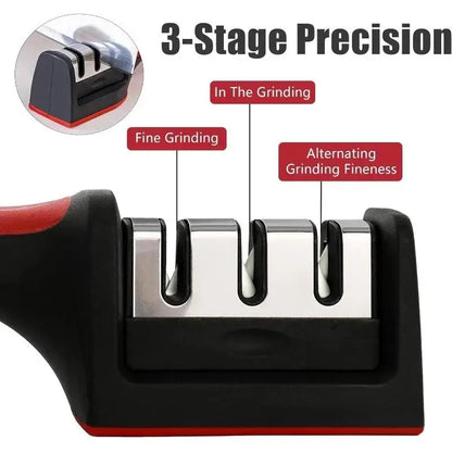 3-Segment Knife Sharpener Knife Sharpeners for Kitchen Knives