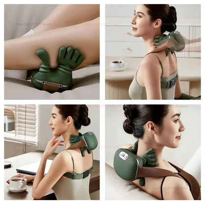 Automatic Neck & Shoulder Massager – Deep Tissue Finger Pressure Relief