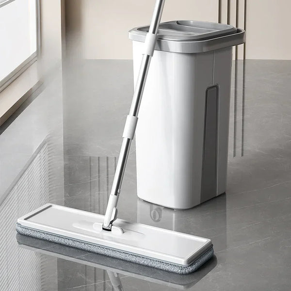 Mop with Bucket Set Wet Dry Magic Cleaning Tool for Home