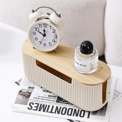 Cable Storage Box Desktop Power Strip Storage Box Dustproof