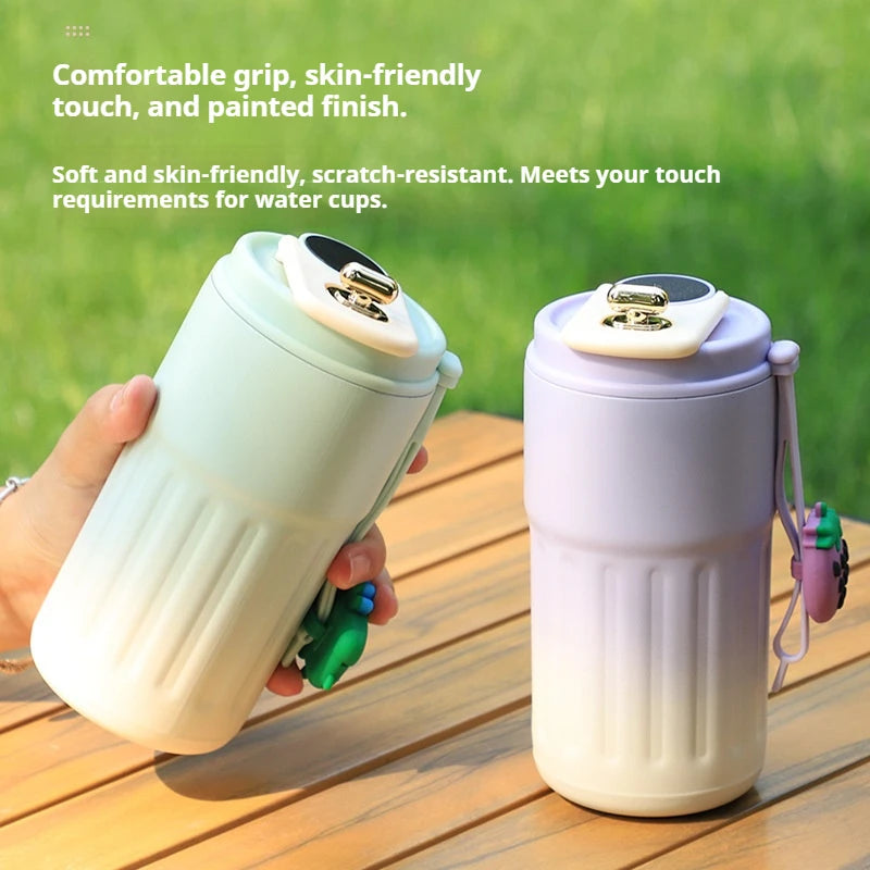 Stainless Steel Thermo Water Bottle LED Temperature Display Coffee