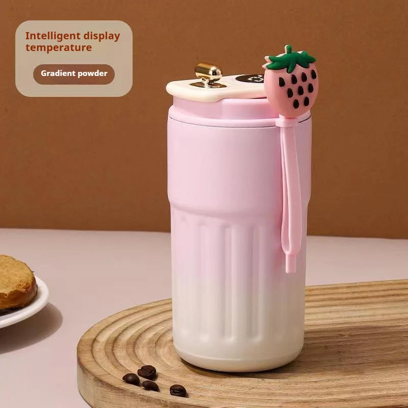 Stainless Steel Thermo Water Bottle LED Temperature Display Coffee