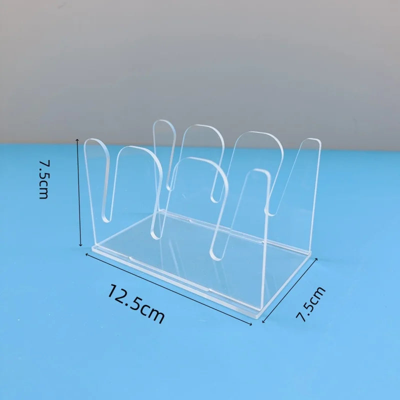 Acrylic Cap Storage Rack with Slots Baseball Cap Display Stand